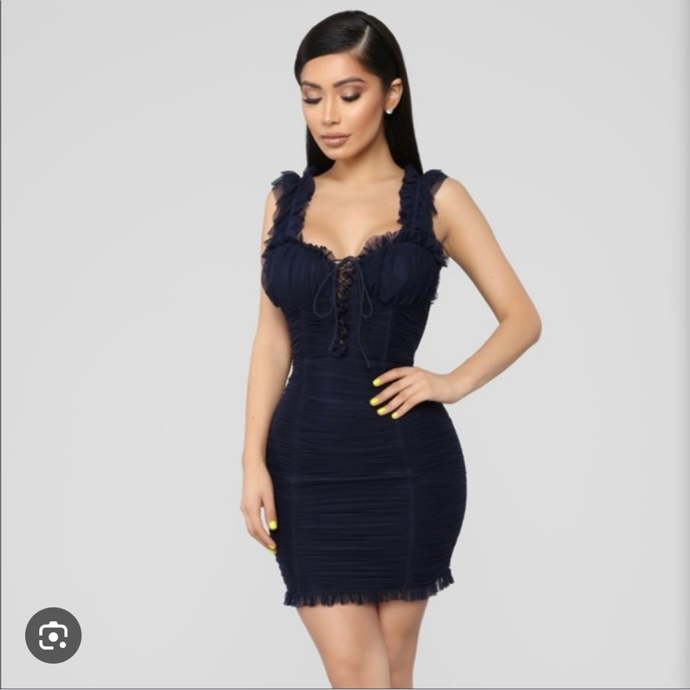 Fashion Nova Midnight Blue Bodycon Dress
